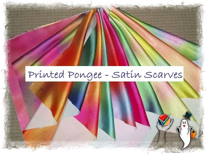Scarves Satin & Pongee Scarves Printed